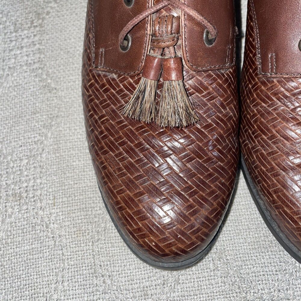 Ariat We Men’s Weaved Bootie Size 8.5 B Brown Leather Going Out Party Fun - Picture 8 of 12